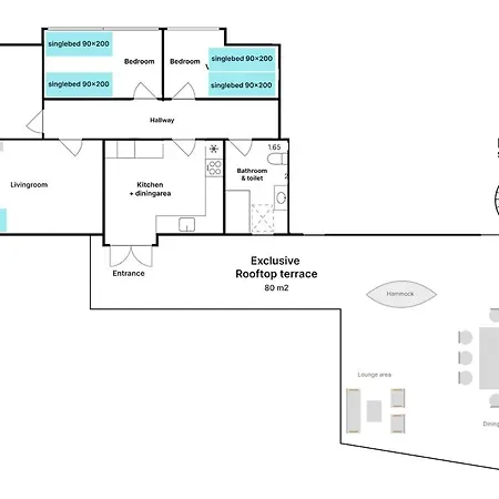 Apartment The Butterfly - House In For 7 Persons With Luxury Rooftop Deck & Free Parking *